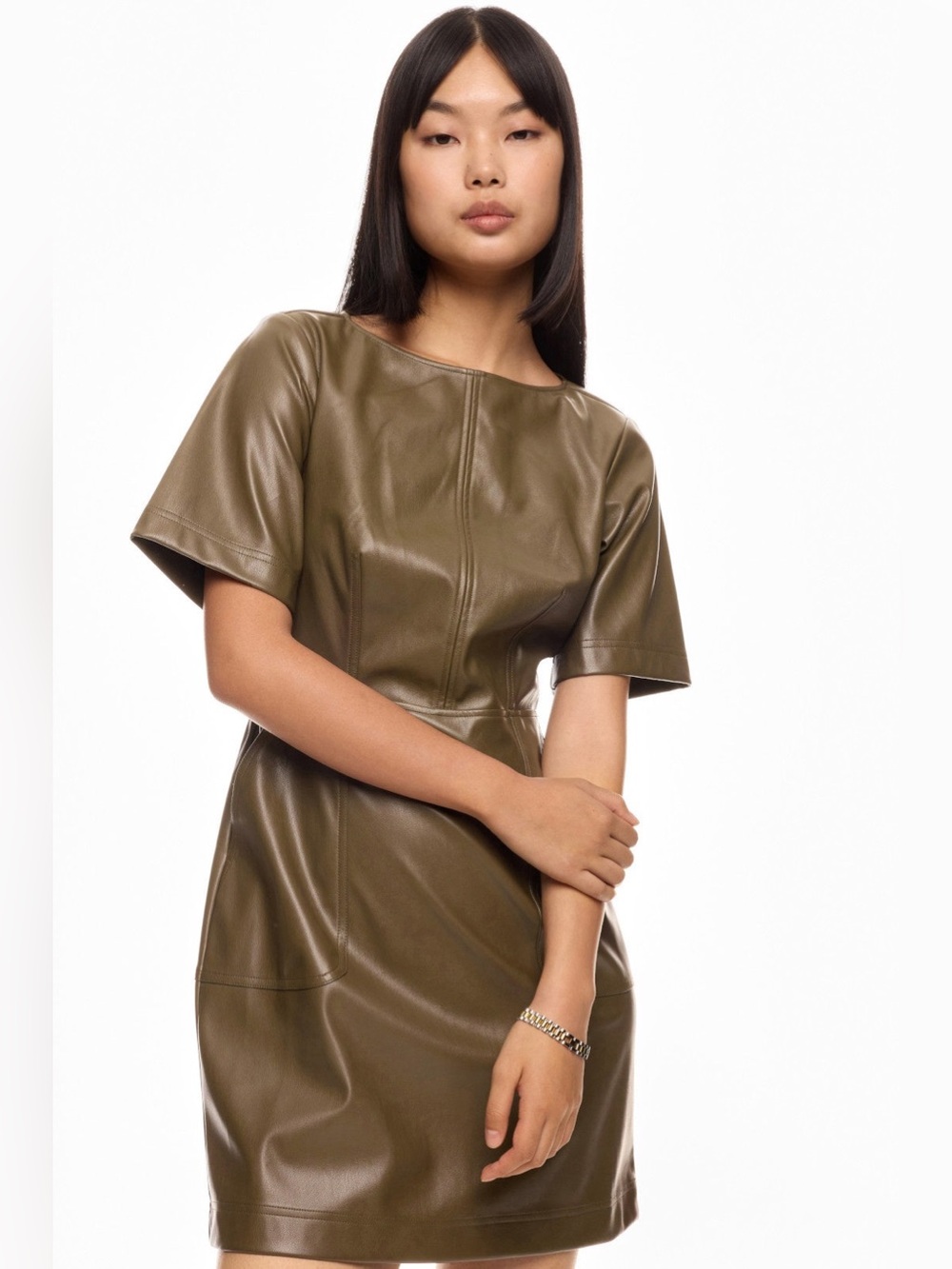 Jason Wu Vegan / Faux Leather Mini Dress
